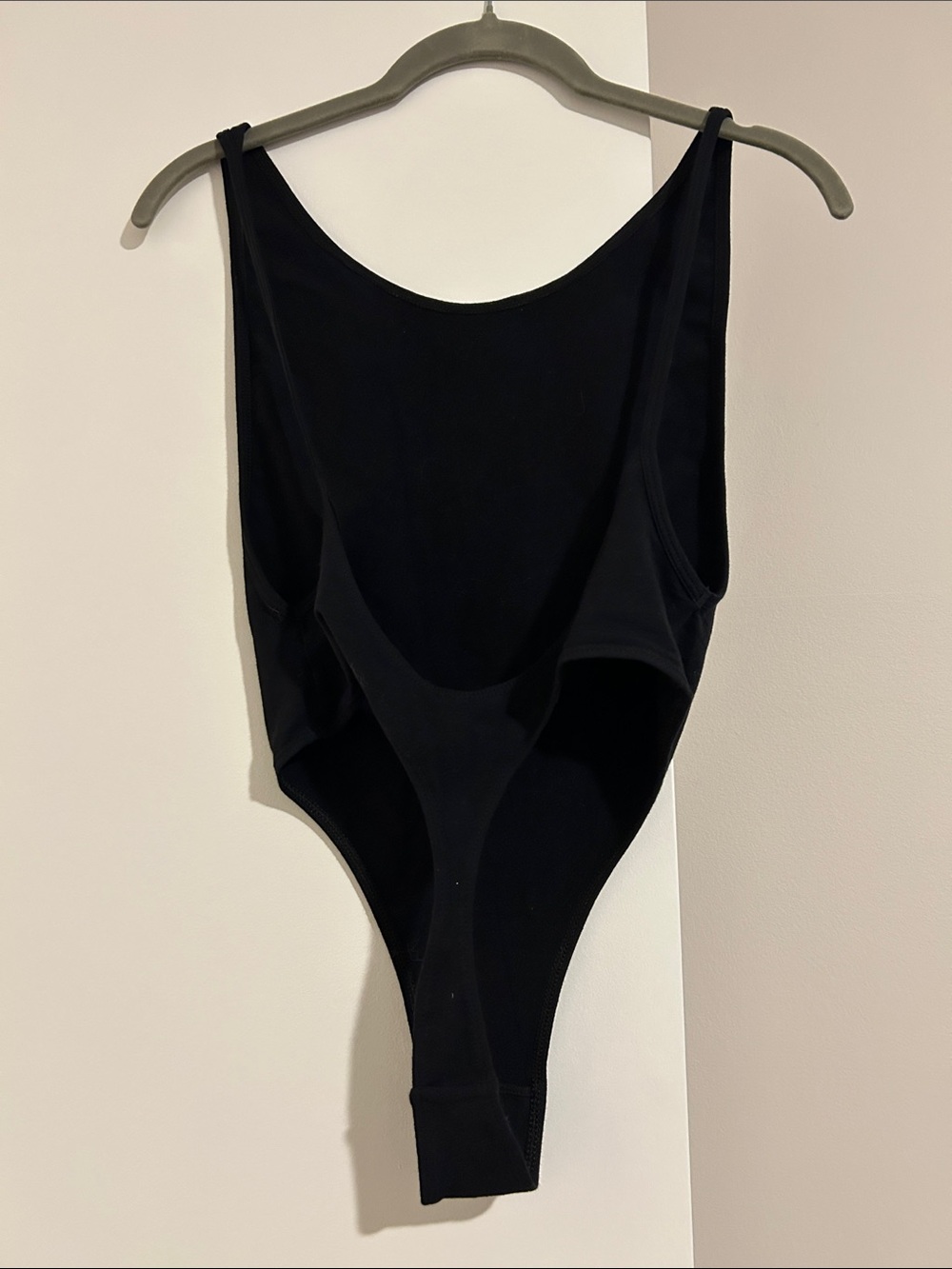 American Apparel Black Open Back Bodysuit - Picture 3 of 5